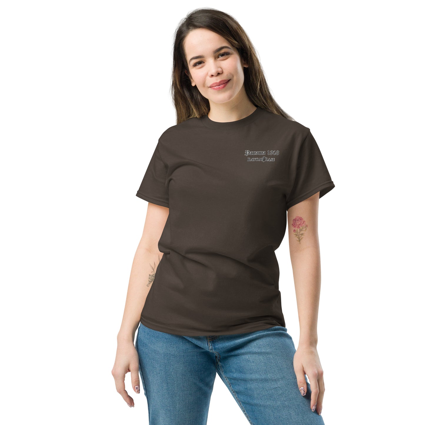 RayonBase Short-Sleeve Unisex T-Shirt - PANAMA 1903 Embroidery