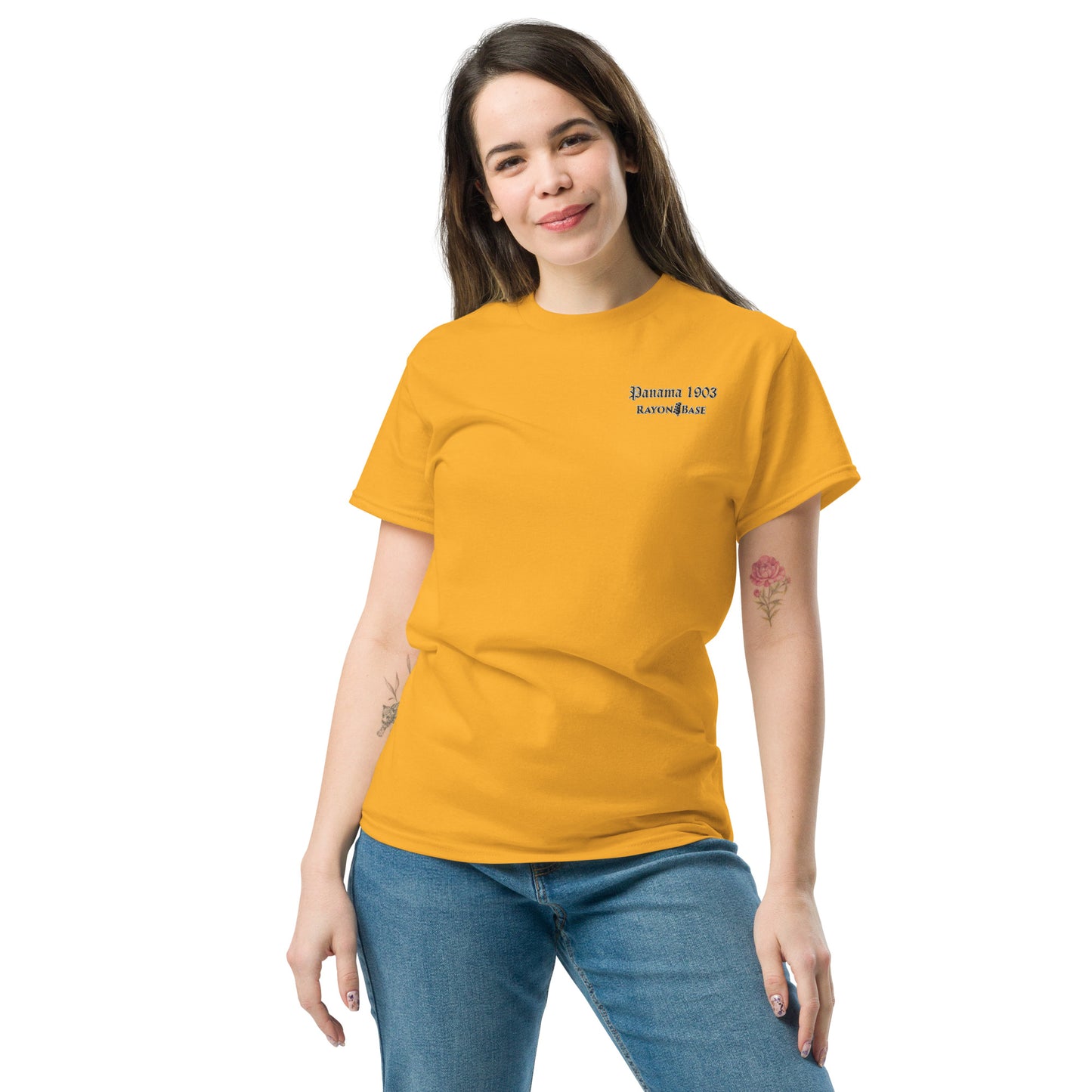 RayonBase Short-Sleeve Unisex T-Shirt - PANAMA 1903 Embroidery