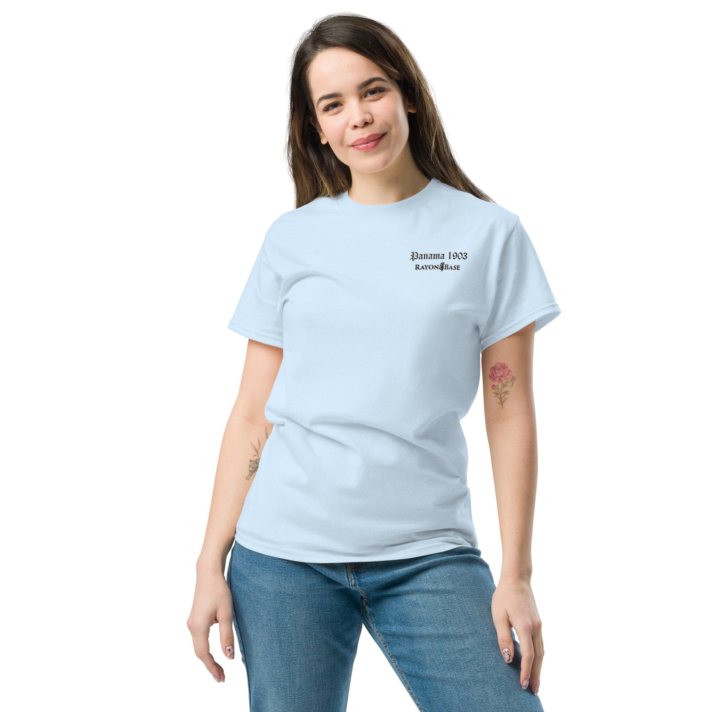 RayonBase Short-Sleeve Unisex T-Shirt - PANAMA 1903 Embroidery