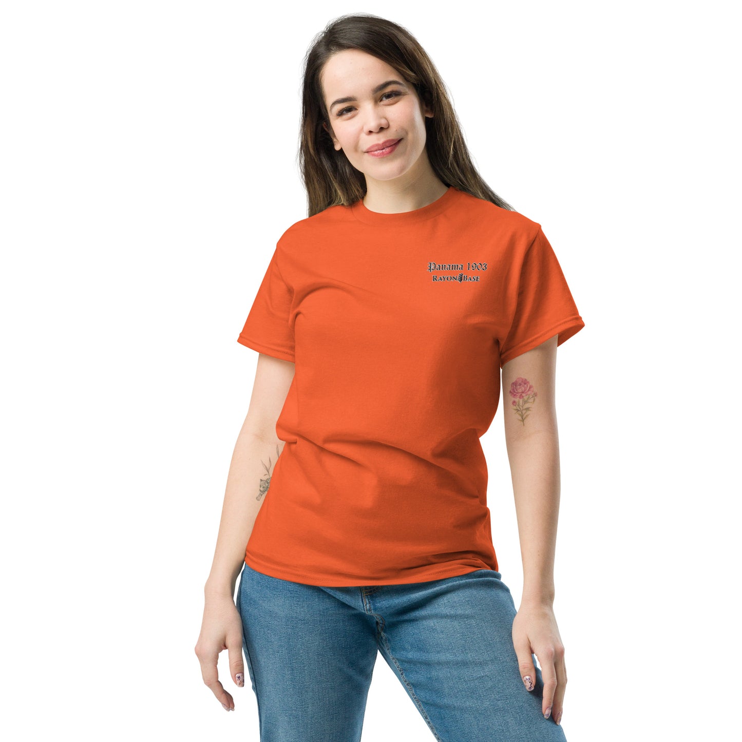 RayonBase Short-Sleeve Unisex T-Shirt - PANAMA 1903 Embroidery