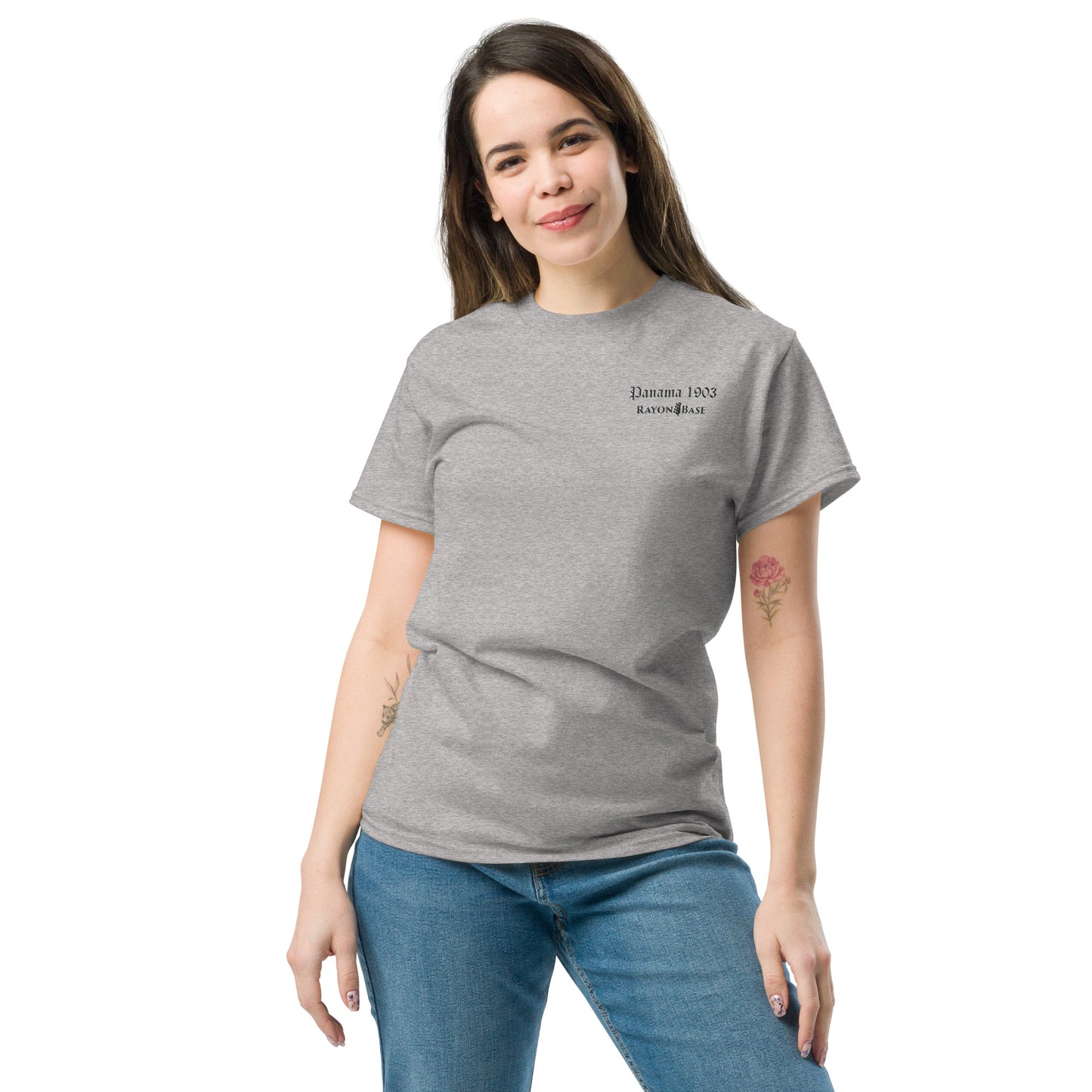 RayonBase Short-Sleeve Unisex T-Shirt - PANAMA 1903 Embroidery