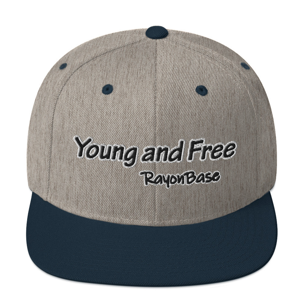 RayonBase Snapback Hat - YOUNG AND FREE