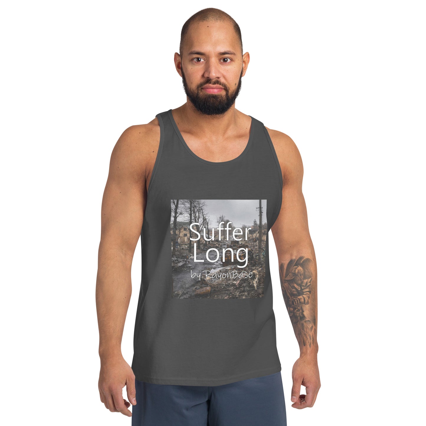 RayonBase Unisex Tank Top - SUFFER LONG Cover Art