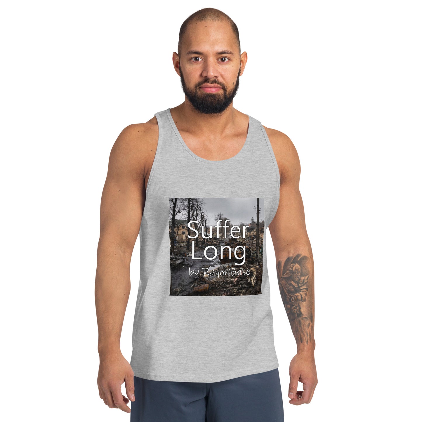 RayonBase Unisex Tank Top - SUFFER LONG Cover Art