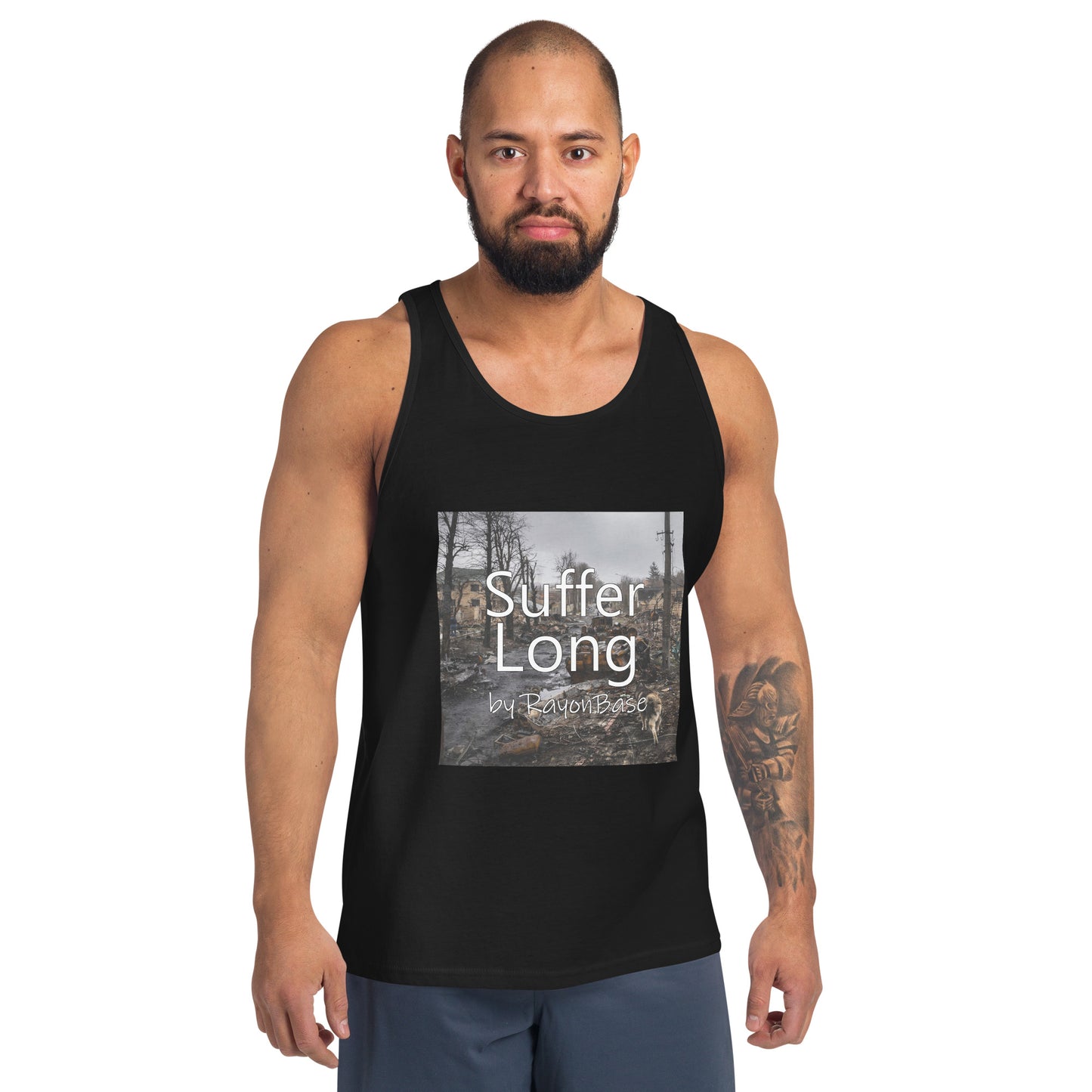 RayonBase Unisex Tank Top - SUFFER LONG Cover Art