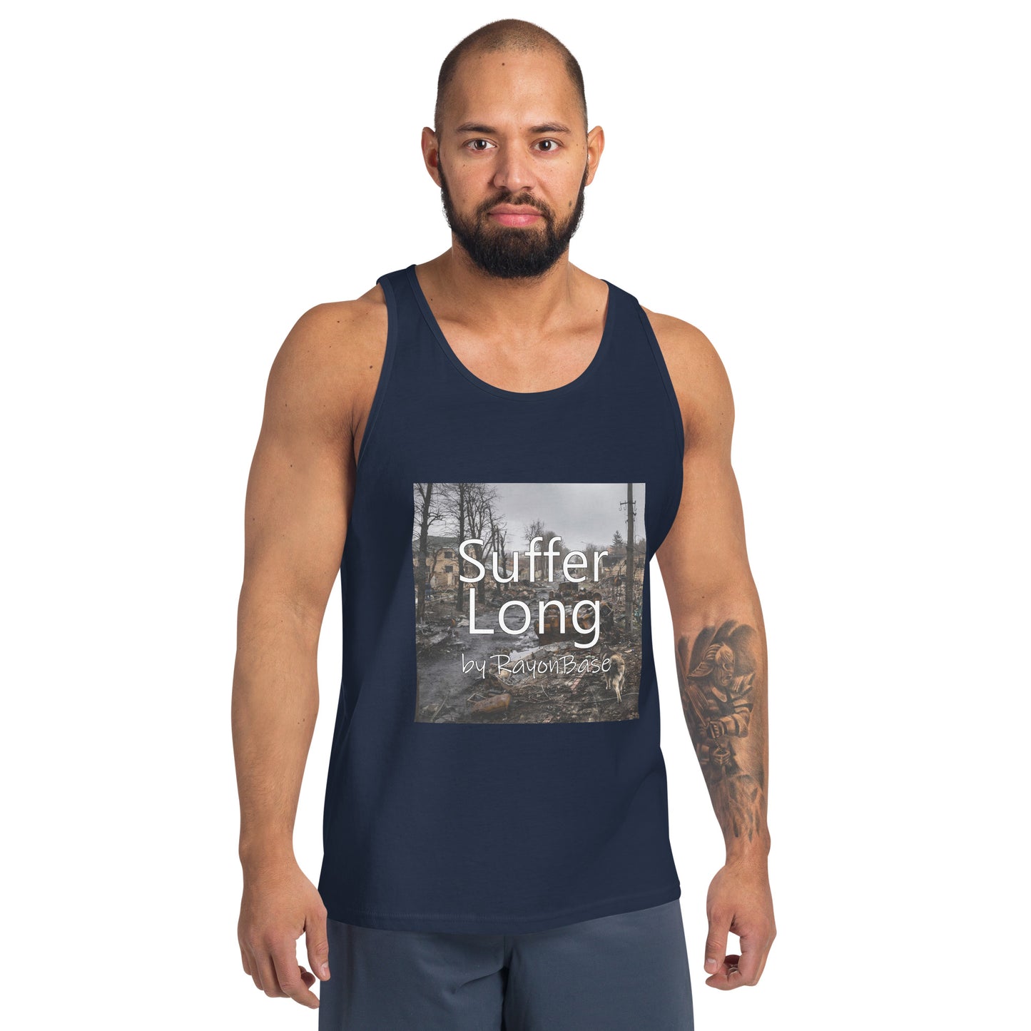 RayonBase Unisex Tank Top - SUFFER LONG Cover Art